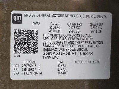 2023 Chevrolet Equinox AWD 4dr LT w/1LT