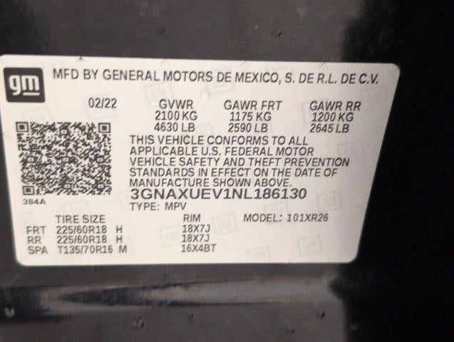 2022 Chevrolet Equinox AWD 4dr LT w/1LT