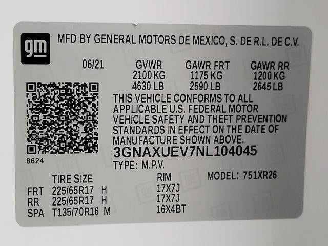 2022 Chevrolet Equinox AWD 4dr LT w/1LT