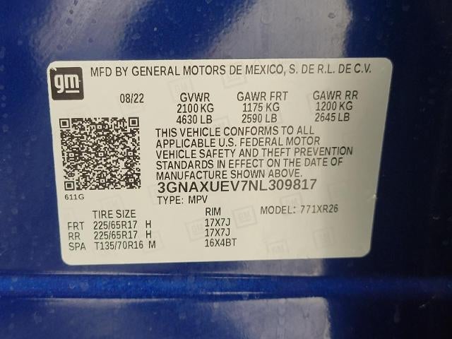 2022 Chevrolet Equinox AWD 4dr LT w/1LT