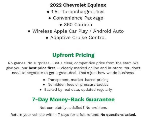 2022 Chevrolet Equinox AWD 4dr LT w/1LT