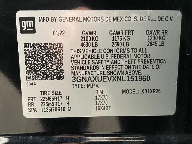 2022 Chevrolet Equinox AWD 4dr LT w/1LT