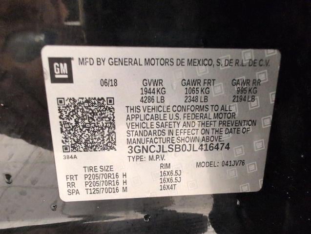 2018 Chevrolet Trax FWD 4dr LT