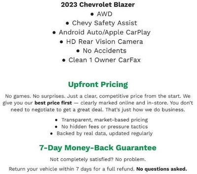 2023 Chevrolet Blazer AWD 4dr LT w/2LT