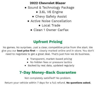 2022 Chevrolet Blazer AWD 4dr LT w/3LT