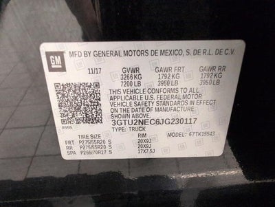 2018 GMC Sierra 1500 4WD Crew Cab 143.5 SLT