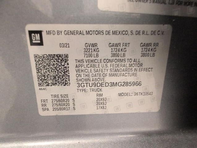 2021 GMC Sierra 1500 4WD Crew Cab 147 SLT