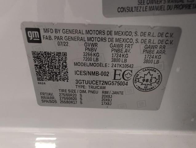 2022 GMC Sierra 1500 4WD Crew Cab 147 Elevation w/3SB