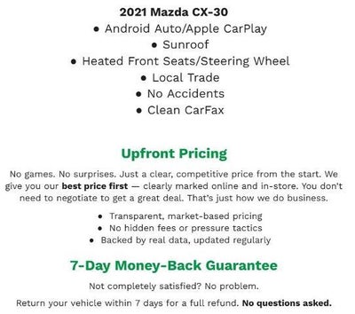 2021 Mazda Mazda CX-30 Turbo Premium Package AWD