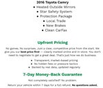 2016 Toyota Camry 4dr Sdn I4 Auto LE