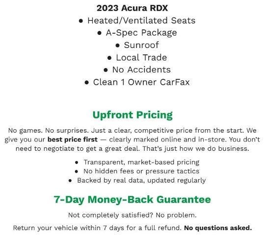 2023 Acura RDX SH-AWD w/A-Spec Package