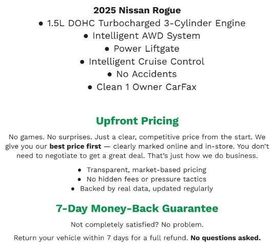 2025 Nissan Rogue AWD SV