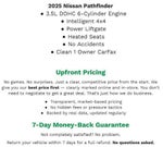 2025 Nissan Pathfinder SV 4WD