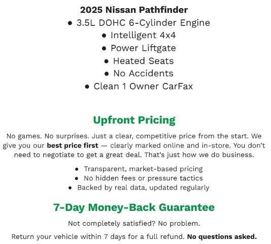 2025 Nissan Pathfinder SV 4WD