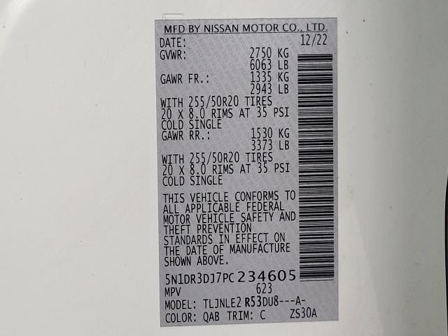 2023 Nissan Pathfinder Platinum 4WD