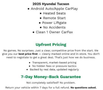 2025 Hyundai Tucson SEL AWD