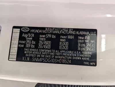 2025 Hyundai Santa Fe Hybrid Calligraphy AWD