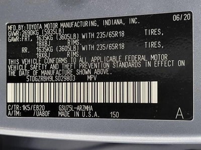 2020 Toyota Highlander XLE AWD