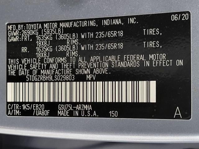 2020 Toyota Highlander XLE AWD