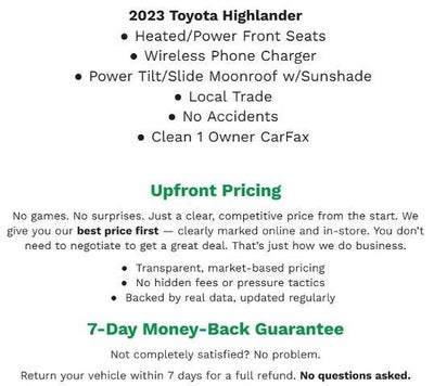 2023 Toyota Highlander XLE AWD