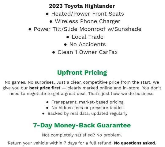 2023 Toyota Highlander XLE AWD