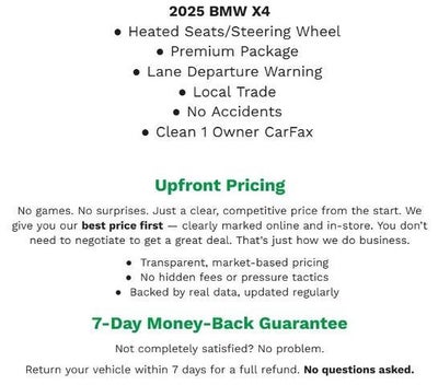 2025 BMW X4 xDrive30i Sports Activity Coupe