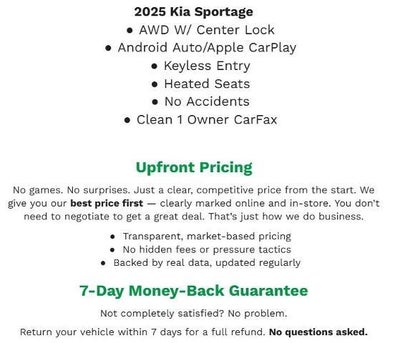 2025 Kia Sportage LX AWD