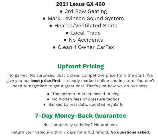 2021 Lexus GX GX 460 Luxury 4WD