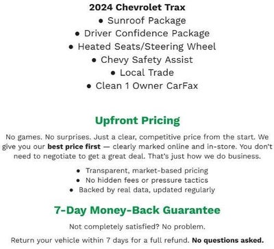 2024 Chevrolet Trax FWD 4dr 2RS