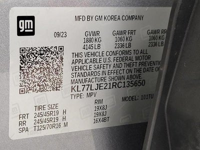 2024 Chevrolet Trax FWD 4dr 2RS