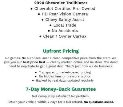 2024 Chevrolet Trailblazer FWD 4dr LT