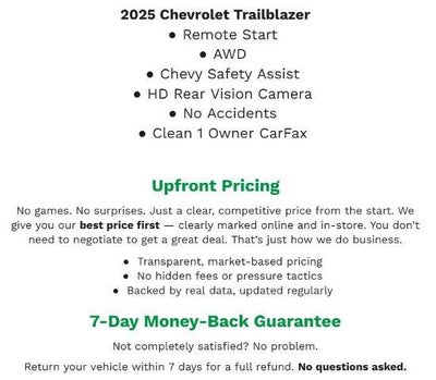 2025 Chevrolet Trailblazer AWD 4dr LT