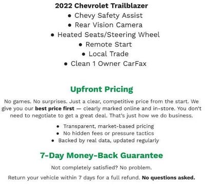 2022 Chevrolet Trailblazer FWD 4dr RS