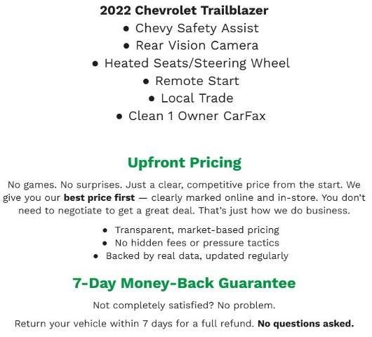 2022 Chevrolet Trailblazer FWD 4dr RS