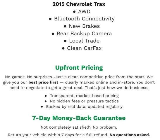 2015 Chevrolet Trax AWD 4dr LT