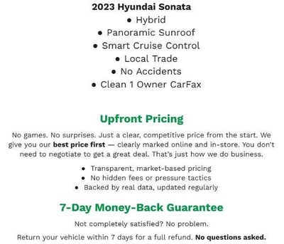 2023 Hyundai Sonata Hybrid Limited 2.0L