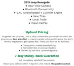 2015 Jeep Renegade FWD 4dr Sport